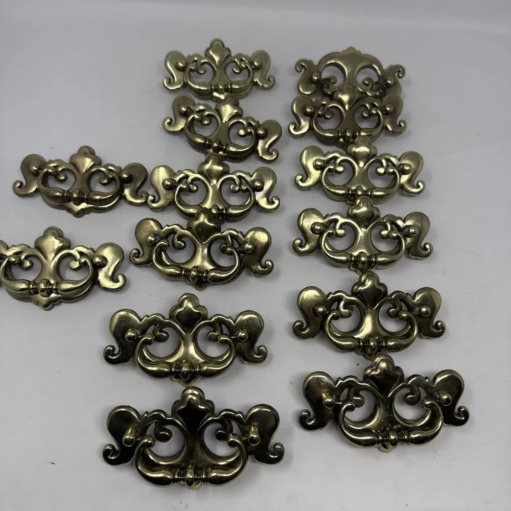 14 Chippendale Bat Wing Drop Handle Cabinet Drawer Pull Brass 3 Inch Center